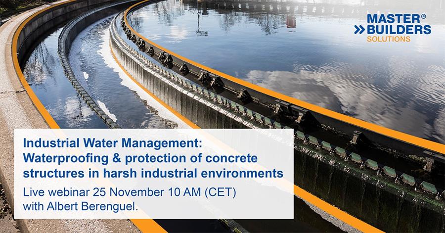 WEBINAIRE GRATUIT 25/11/2021 10.00 - INDUSTRIAL WATER MANAGEMENT