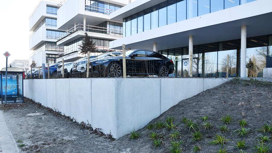 Les murs de soutènement de CBS Beton, innovants et largement applicables en génie civil