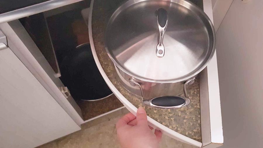 Hoekkasten in de keuken