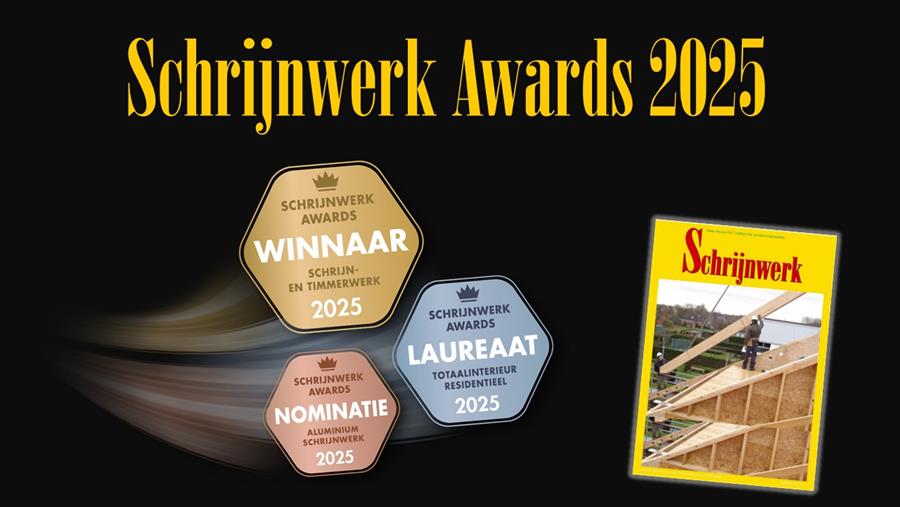 Ontdek de genomineerde projecten en de winnaars van de Schrijnwerk Awards 2025!